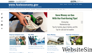 fueleconomy.gov Screenshot