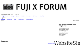 fuji-x-forum.de Screenshot