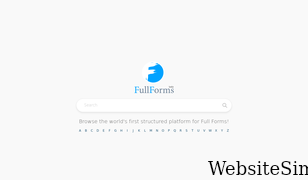 fullforms.com Screenshot