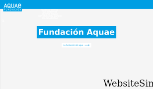 fundacionaquae.org Screenshot