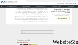 fundacionlacaixa.org Screenshot