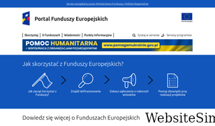 funduszeeuropejskie.gov.pl Screenshot