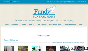 fundyfuneralhome.com Screenshot