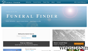 funeralfinder.com Screenshot