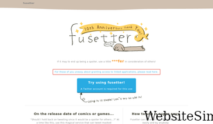 fusetter.com Screenshot