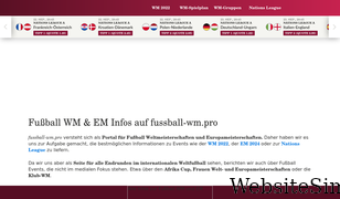 fussball-wm.pro Screenshot