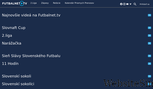futbalnet.tv Screenshot