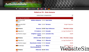 futbolenlatele.com Screenshot