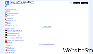 futbolenvivocolombia.com Screenshot