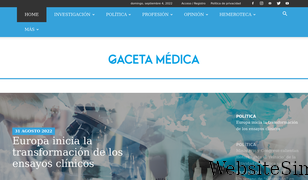 gacetamedica.com Screenshot