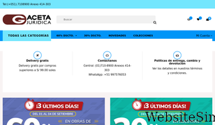gacetastore.com Screenshot