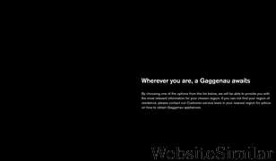 gaggenau.com Screenshot