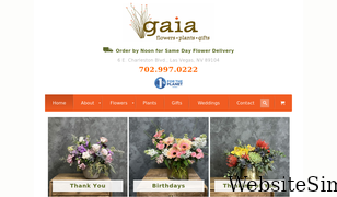 gaiaflowers.com Screenshot