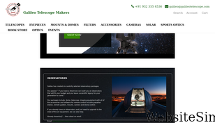 galileotelescope.com Screenshot