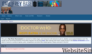gallifreybase.com Screenshot