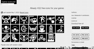 game-icons.net Screenshot