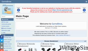 gamebrew.org Screenshot