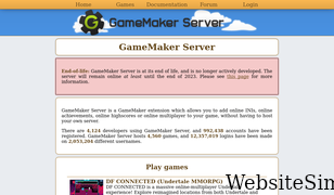gamemakerserver.com Screenshot