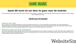 gamemania.be Screenshot