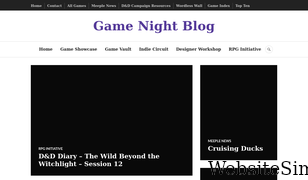 gamenightblog.com Screenshot