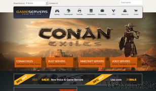 gameservers.com Screenshot