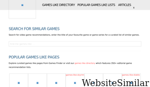 gameslikefinder.com Screenshot