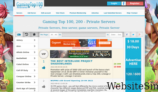 gamingtop100.net Screenshot
