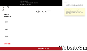 gant.cz Screenshot