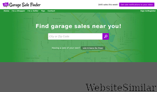 garagesalefinder.com Screenshot
