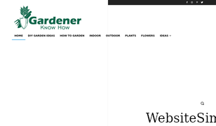 gardenerknowhow.com Screenshot