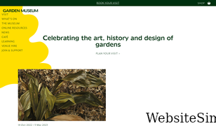 gardenmuseum.org.uk Screenshot