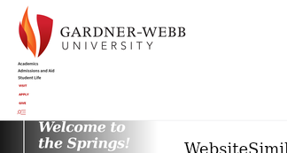gardner-webb.edu Screenshot