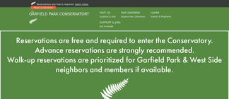 garfieldconservatory.org Screenshot