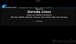 garudalinux.org Screenshot