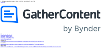 gathercontent.com Screenshot