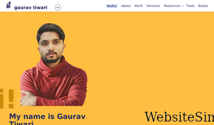 gauravtiwari.org Screenshot