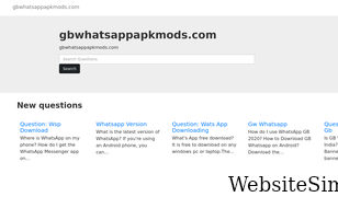 gbwhatsappapkmods.com Screenshot