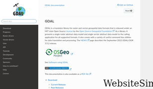 gdal.org Screenshot