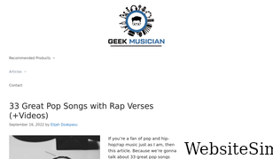 geekmusician.com Screenshot