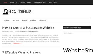 geeksframework.com Screenshot