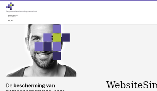 gegevensbeschermingsautoriteit.be Screenshot