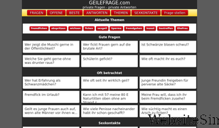 geilefrage.com Screenshot