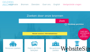 geldersarchief.nl Screenshot