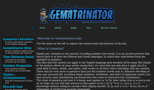 gematrinator.com Screenshot