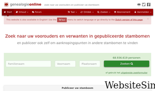 genealogieonline.nl Screenshot