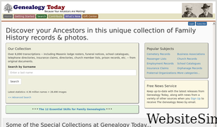 genealogytoday.com Screenshot