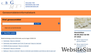 geneesmiddeleninformatiebank.nl Screenshot