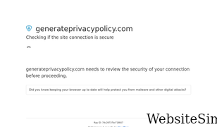 generateprivacypolicy.com Screenshot
