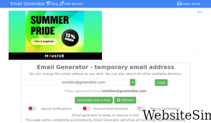 generator.email Screenshot