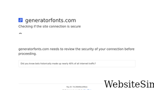 generatorfonts.com Screenshot